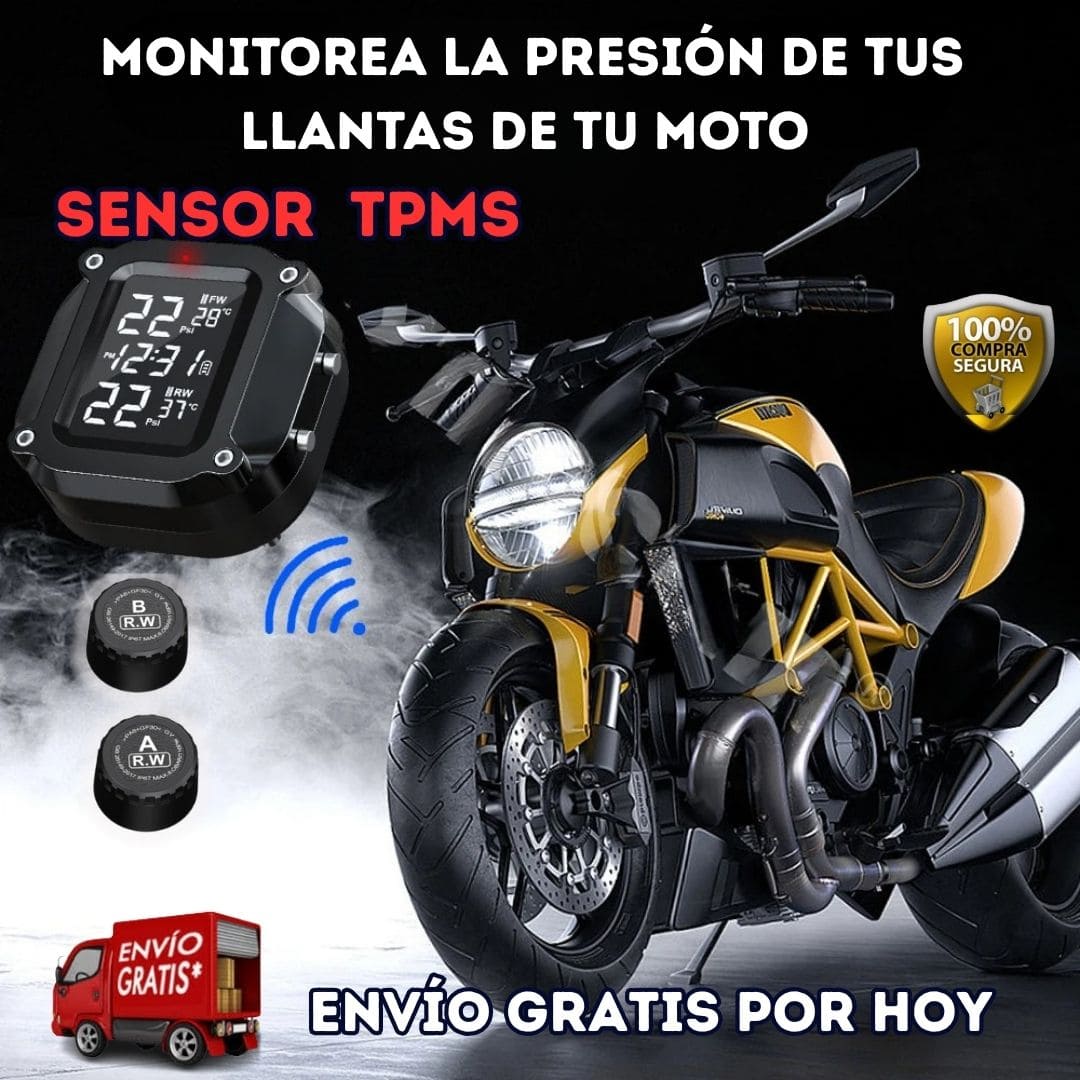 KIT 2 SENSOR DE LLANTA MOTO TPMS