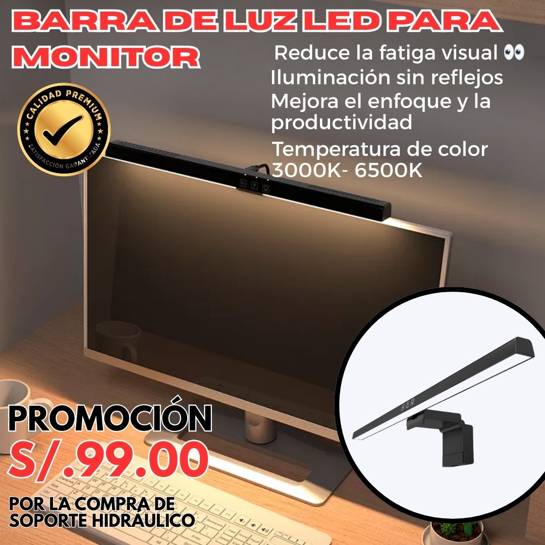 BARRA DE LUZ LED PARA MONITOR