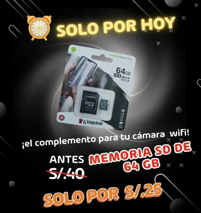 Oferta memoria SD de 64 GB