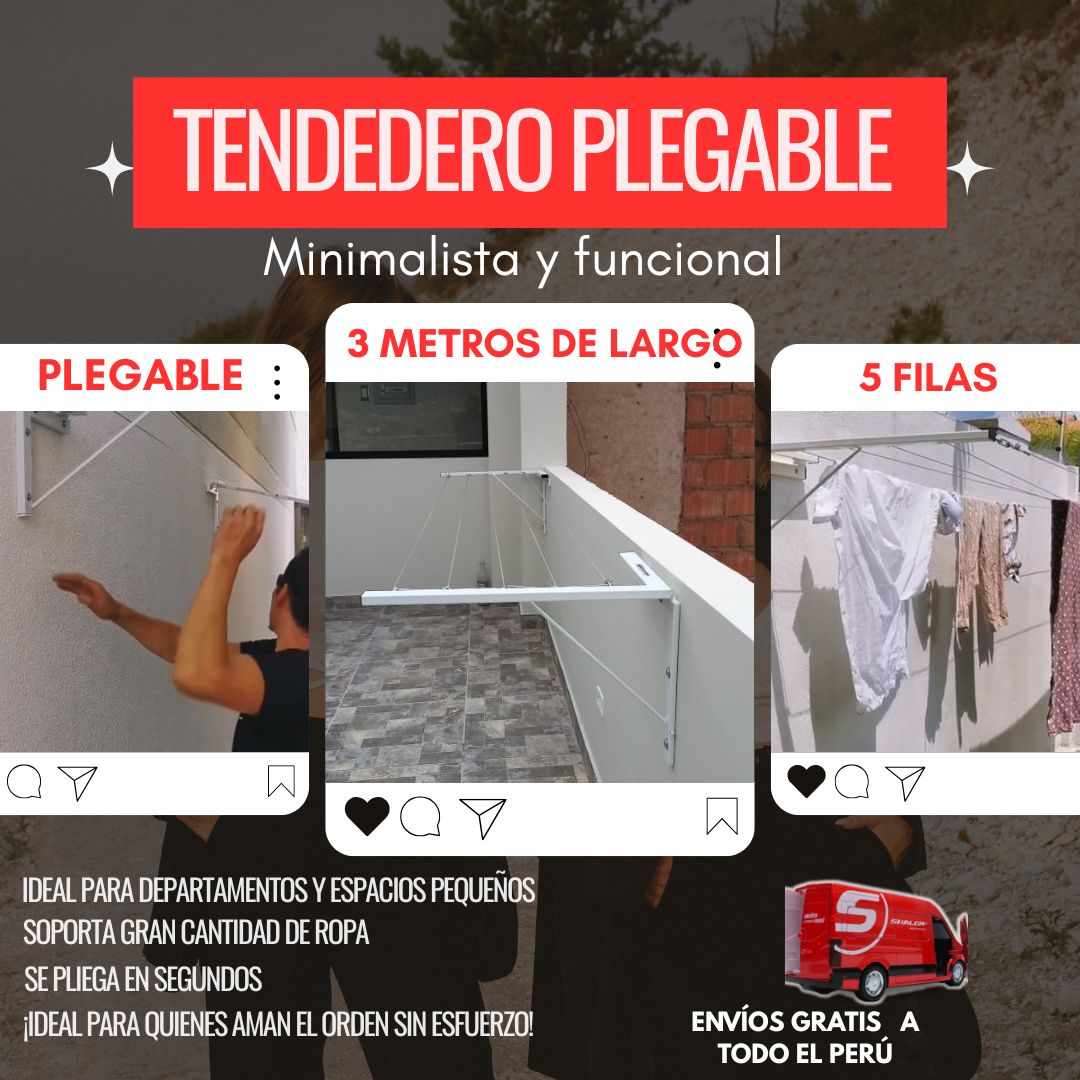 TENDEDERO PLEGABLE